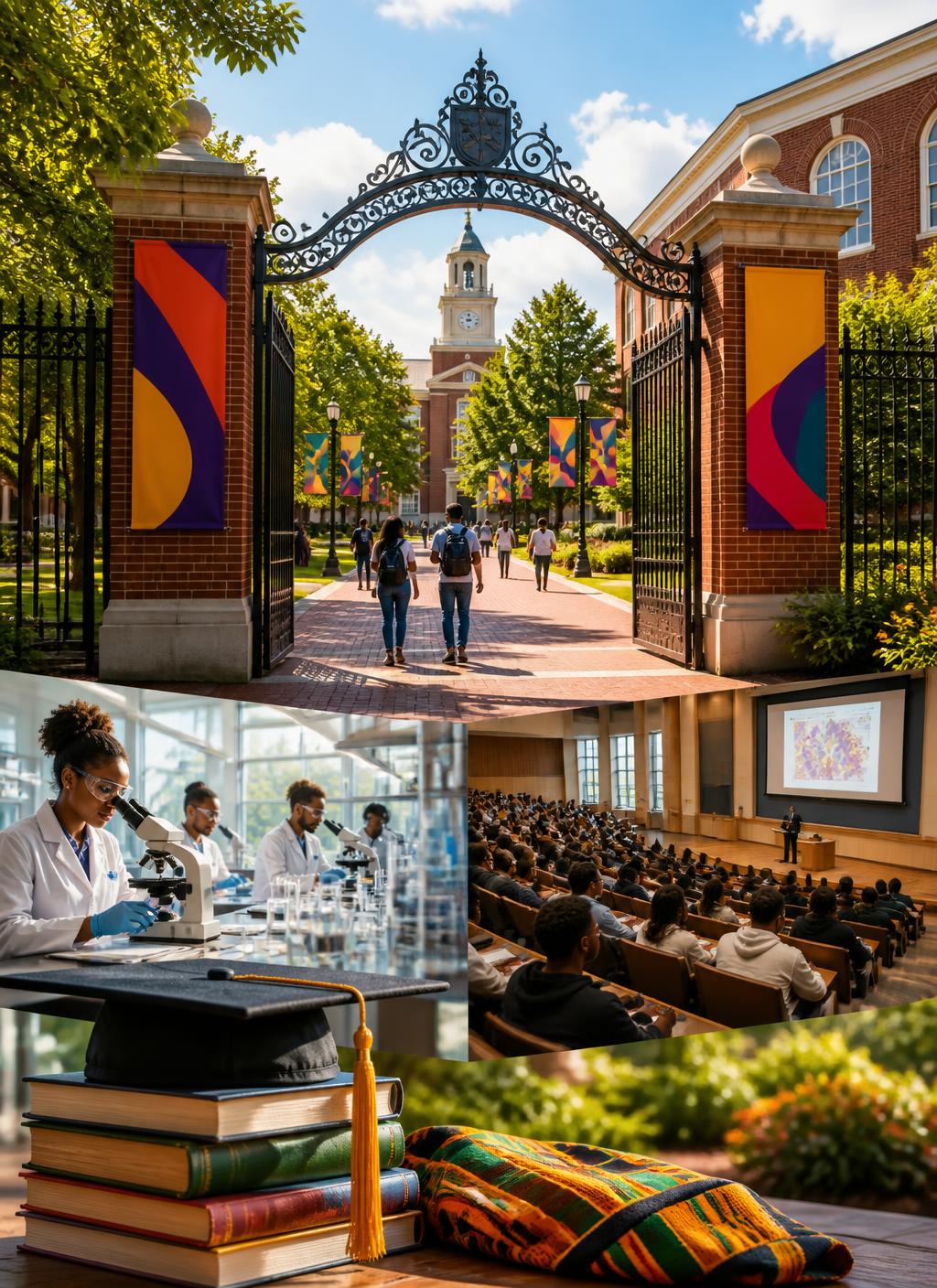 Black students exploring college pathways and campus opportunities